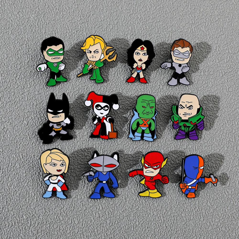 Хит продаж, ювелирные изделия из мультфильма, аниме, классные значки Marvel Bat Man, Thanos, металлические булавки для украшения одежды, шапка, сумка, броши, аксессуары