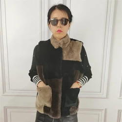 MONETCAT Quality handmade fur vest Rex rabbit vest