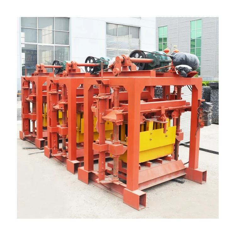 Shiyue Qtj4-40 manual concrete hollow block cement brick forming machine manufacture for Congo