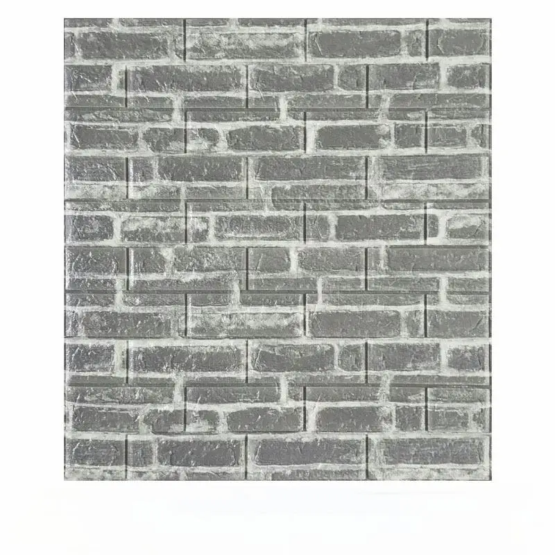 Wholesale pe peel and stick vinyl sticker 3d Home Decoration Waterproof 3d Wall Stickers brick wall paper foam wallpaper