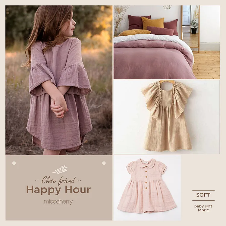 
135cm High Quality Soft Double Crepe gauze printed solid color Texture Cotton seersucker Fabric, Make Shirt, Underwear Cloth 