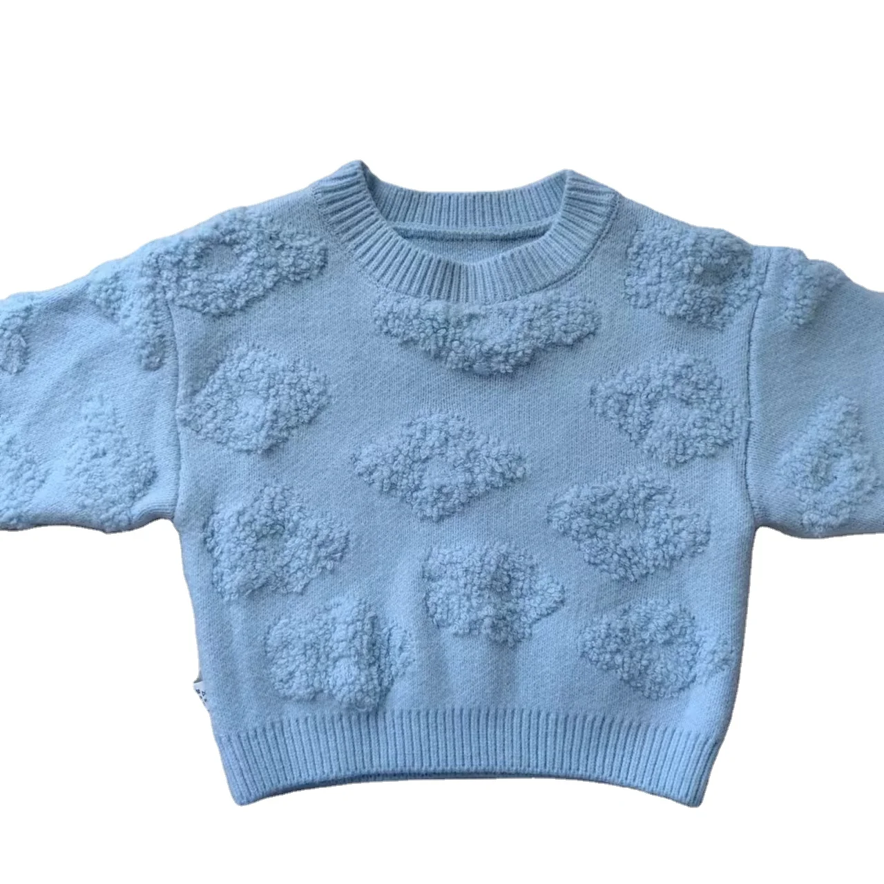 Wholesale Jacquard Knitted Cotton Sweater for Newborn Boys Comfortable Casual Winter Decoration boys baby sweater