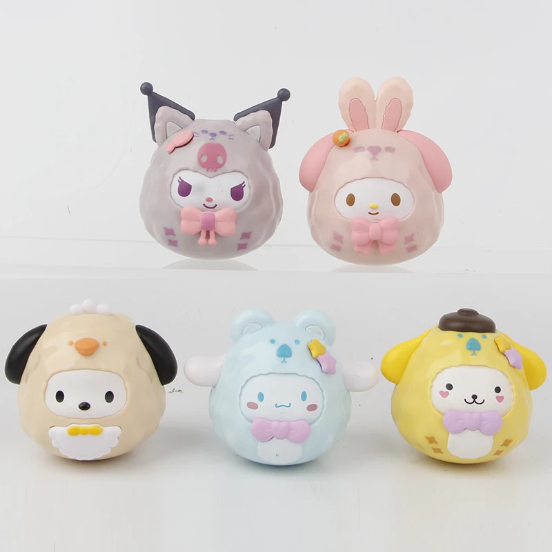Sanrios Pvc Model Figure My Melody Cartoon Kuromi Surprise Gift Figure Toys
