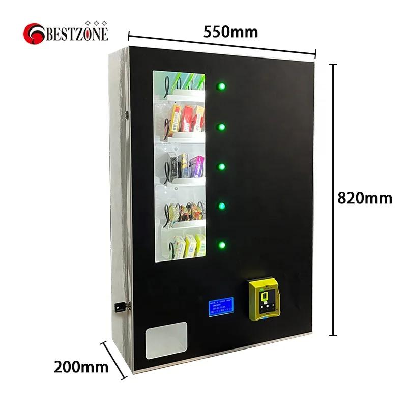 Electronic small fast and convenient payment snack sweet condom wall-mounted desktop vending machine