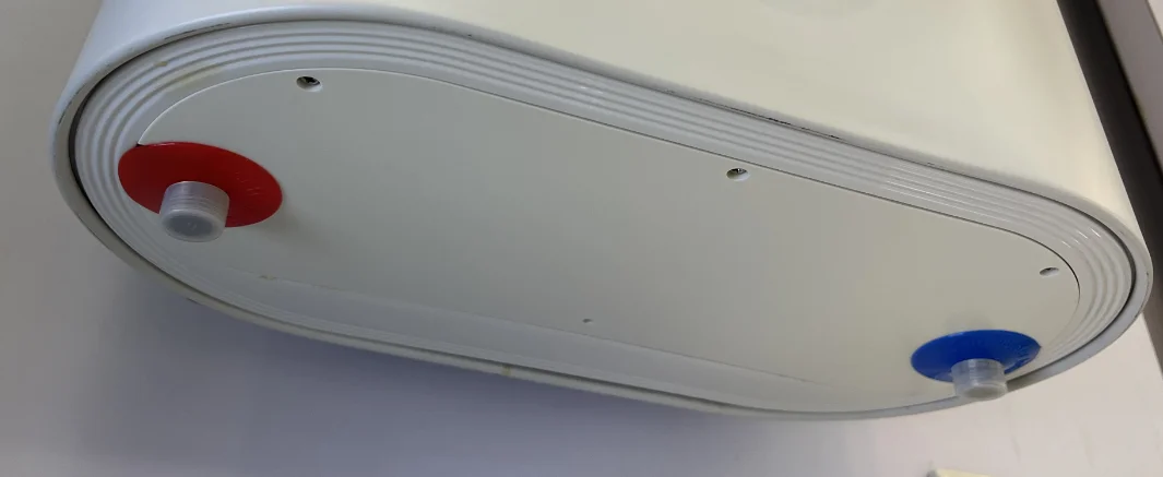 Tuya App Control Household Slim Flat Vertical SS Double Tank Boiler Storage Electric Water Heater