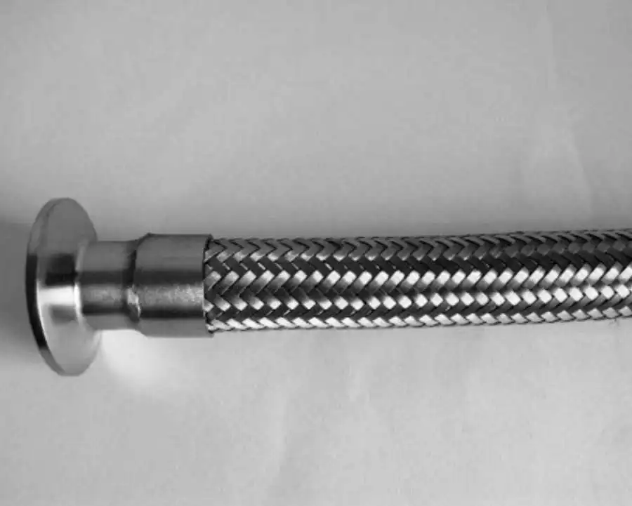 factory price tri clamp ferrule fitting flexible pipe  SS304 hydraulic flexible metal hose pipe