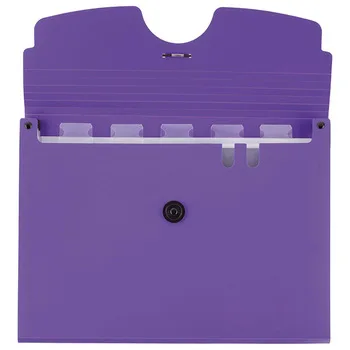 Office Supplier A4 Expanding Folder Hardcover PP Portfolio 6 Pockets Document File Folder