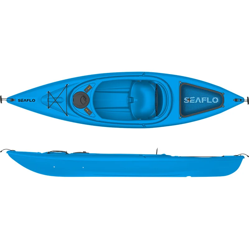 Factory price sit in kayak plastic recreational Kayak includes an adjustable padded backrest with seat cushion
