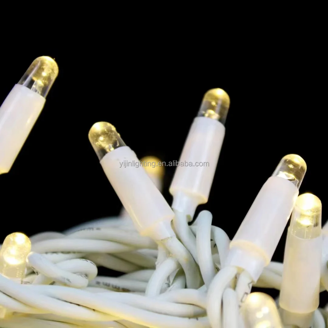 IP65 Waterproof 10 Meters 100 Lights Warm White And White Flash Christmas decorations