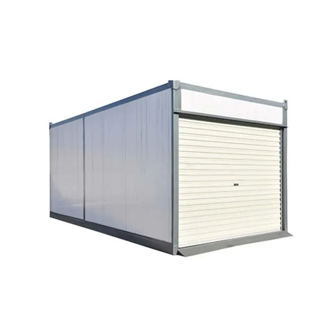 Foldable Flat Pack Shipping Prefabricated Container House Shop Garage Storage Storehouse with Roller Shutter Roll Up Door