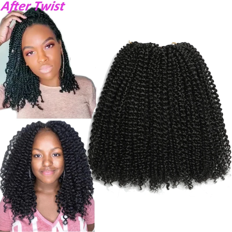 Sharopul Kinky Curly Crochet Braiding Hair 12inch Marley Bob muti hairstyle Synthetic Passion Twist Hair