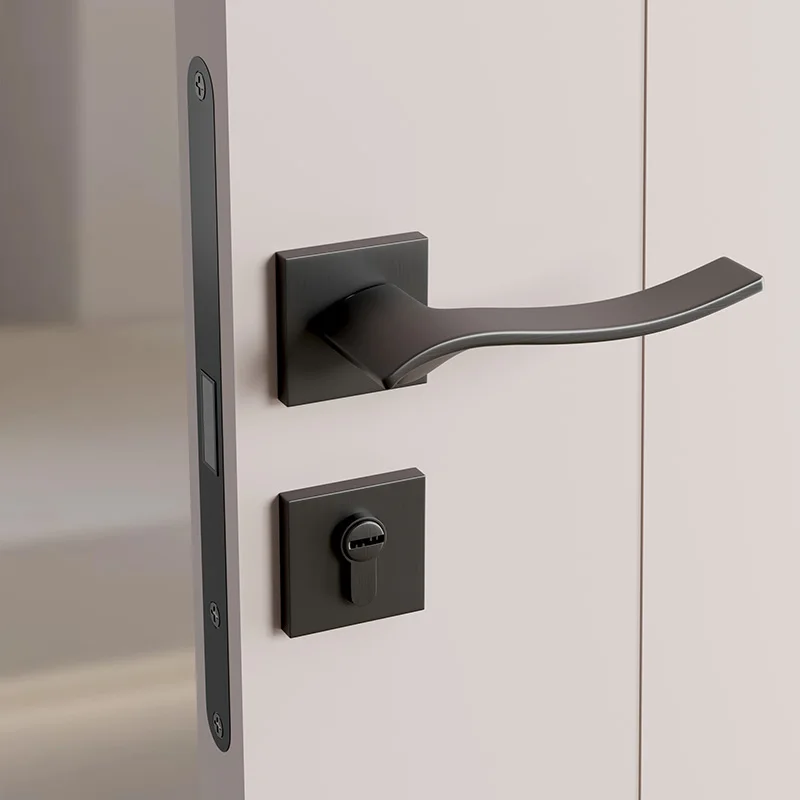 Door lock knobs for exterior entrance Magnetic Key Door Lock door handle