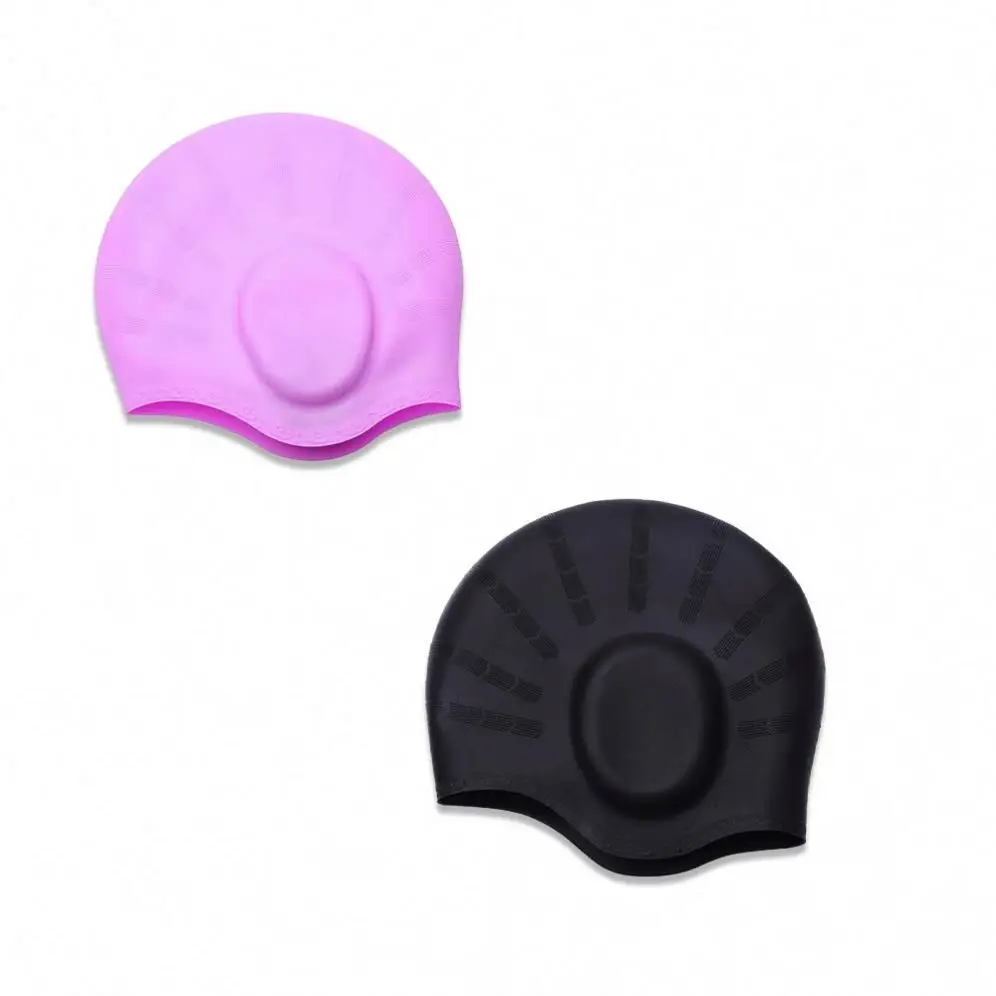 Baiyuheng Low Price Ear Protect Swimming Cap Silicone Swim Cap Breathplay Custom Swim Caps Silicone