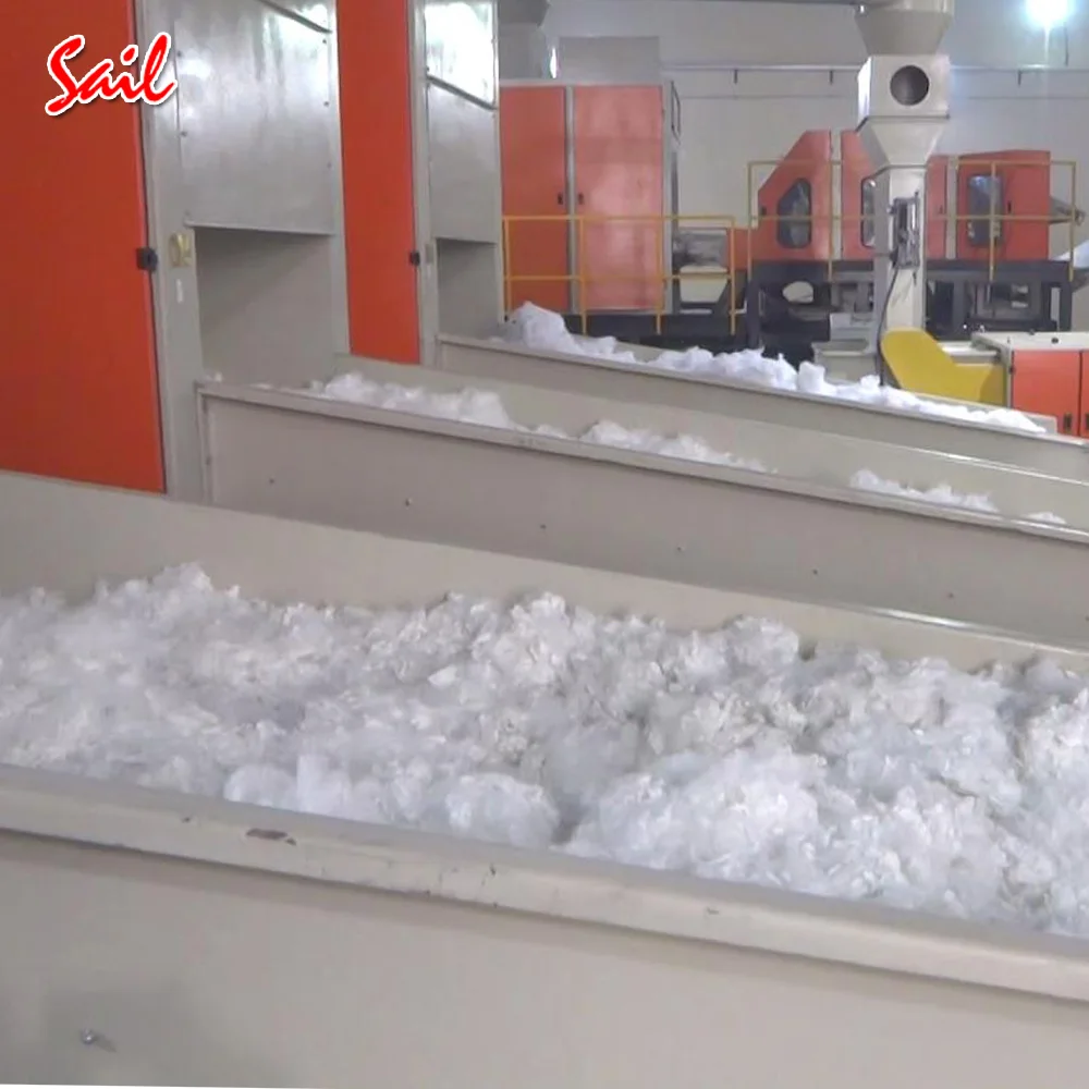 Dacron polyfill soft wadding production line by vertical lapper