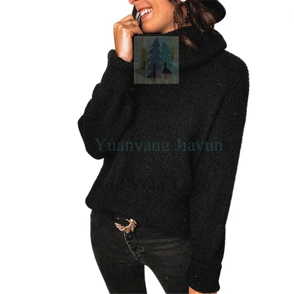 High-Neck Turtleneck Sweater 1 Wool Loose Fit Solid Color Breathable Anti-Shrink Anti-Wrinkle for Winter Season