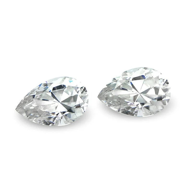Manufacturers direct  waterdrop pear cut GH color VVS clarity moissanite stone diamond
