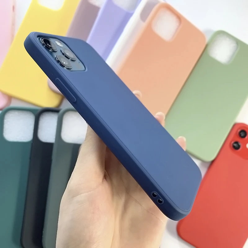  Мягкий силиконовый чехол для телефона из ТПУ iphone x чехол-накладка мобильного Iphone 12 pro Max 6 1 5 4 7