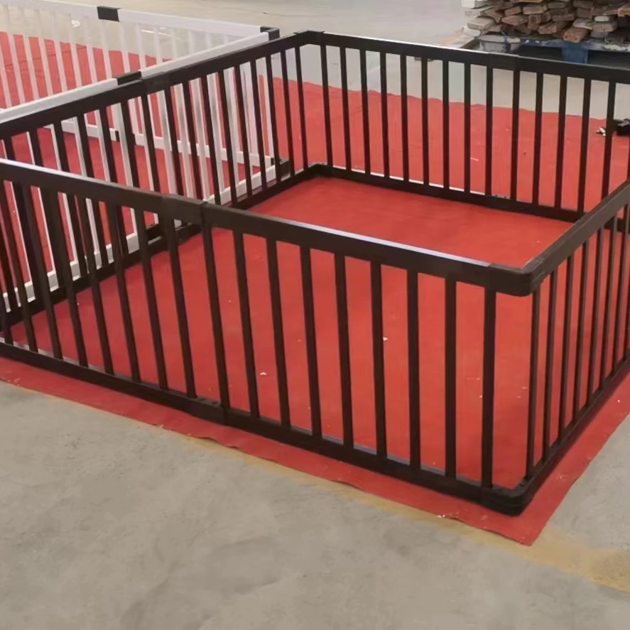 white , natural, brown solid wood baby playpen fence for baby palying