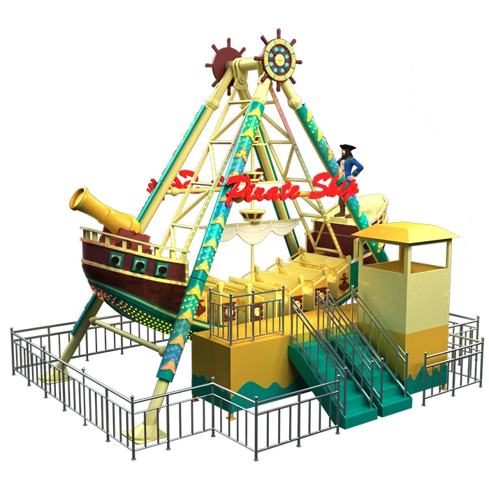 Funny Thrilling Mechanical Professional Amusement Park Rides for Kids Kiddie Pirate Ship
