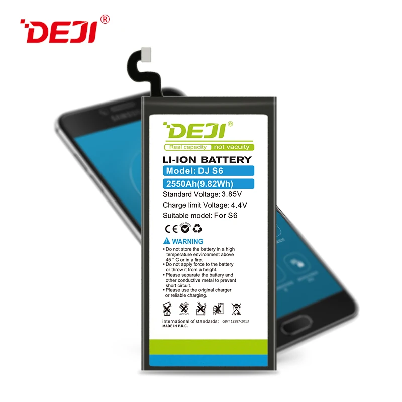 gb t18287 2013  EB-BG920ABE  lithium battery for samsung S6 phone accessories