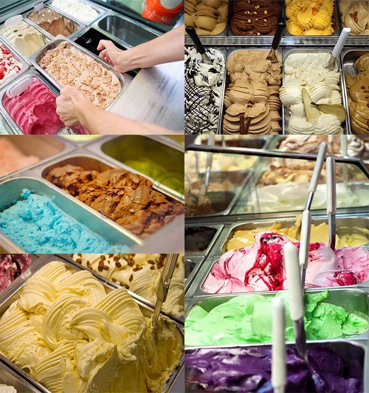 Table Top Commercial Gelato Hard Ice Cream Machine Hard Ice Cream Making Machine