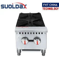 Suoldax FHT-CHINA ETL Certificate Commercial Gas Cooking range cooker  Tabletop 4 burners table top gas stove&Hotplate