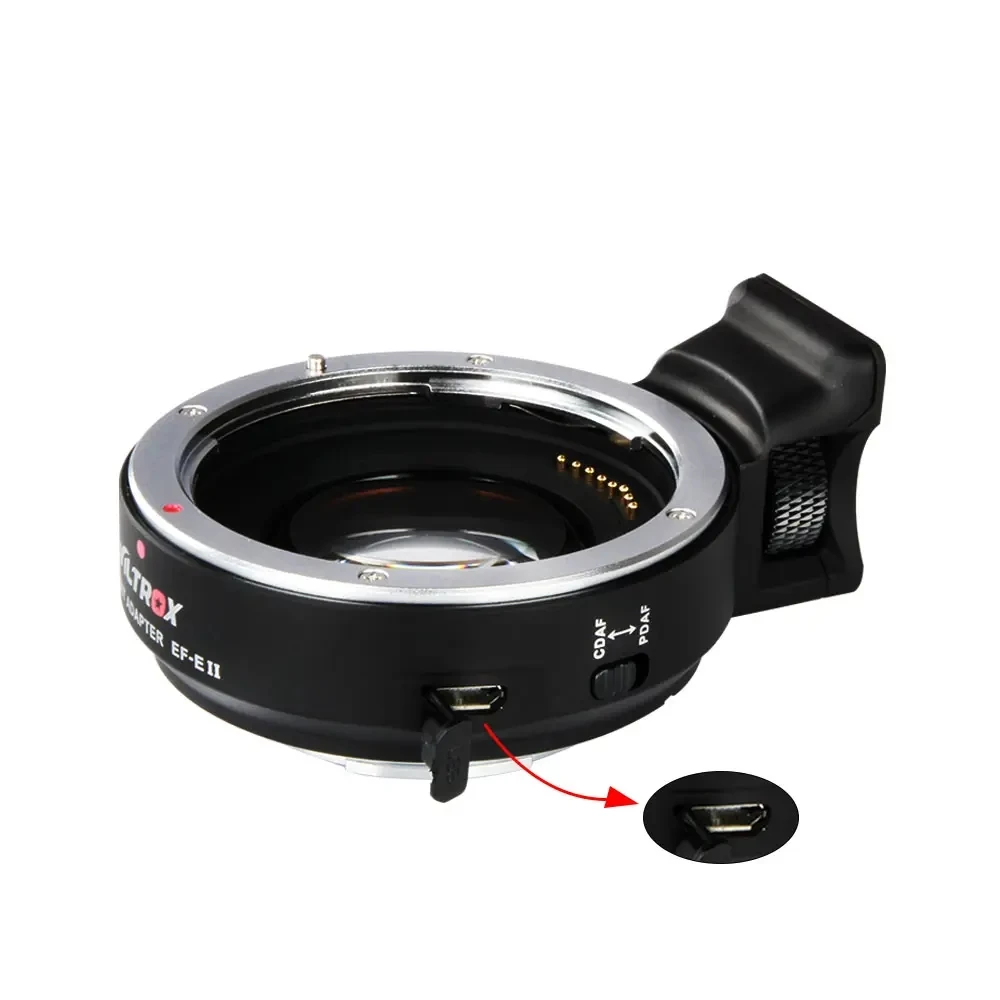 Адаптер EF-E объектива Viltrox II CD PD с автофокусом и усилителем скорости для Canon EOS EF камеры Sony A9 A7 A7RII A7SII A6500