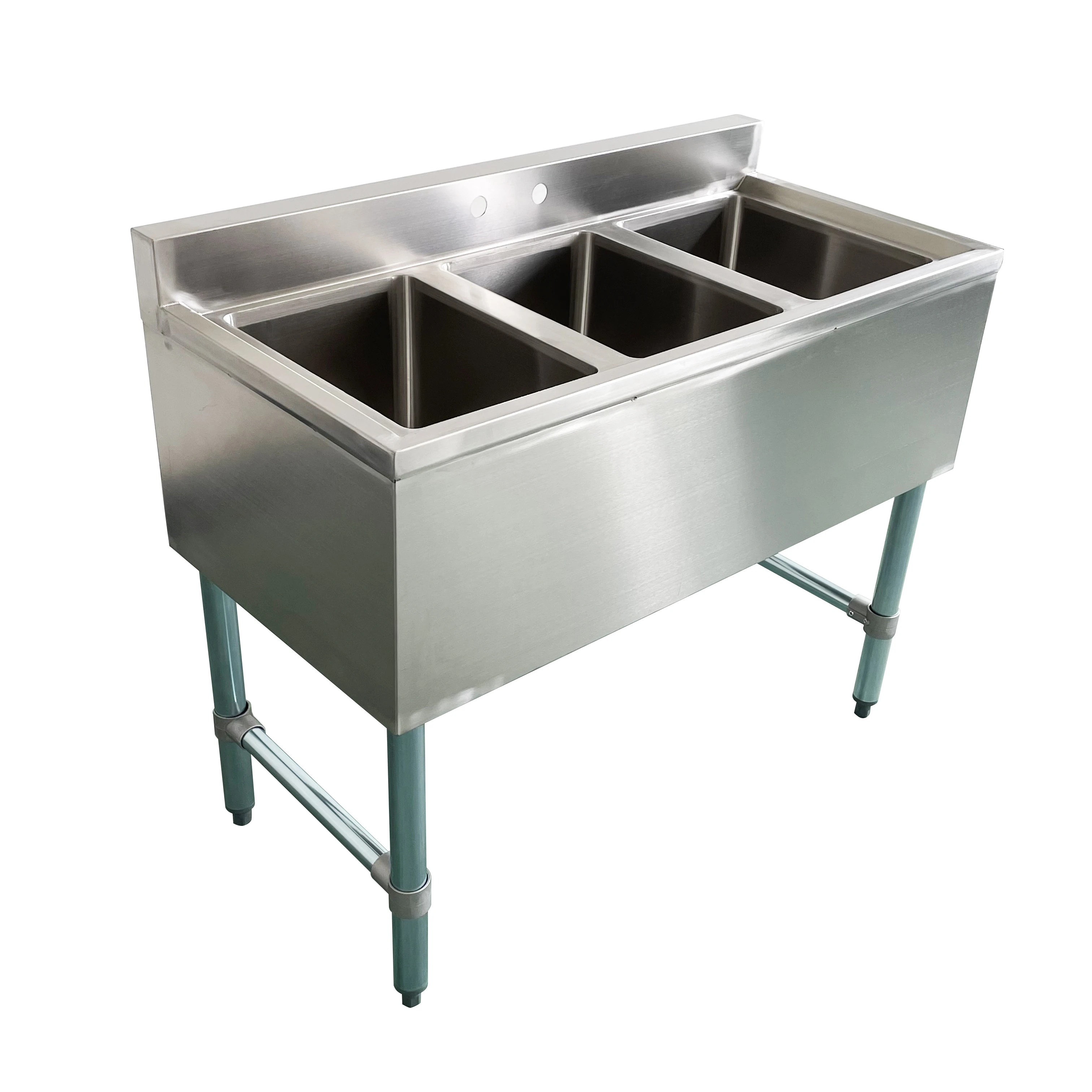 Jincheng NSF Free standing customized Commercial Stainless Steel with drainboard stainless one tub bar sink