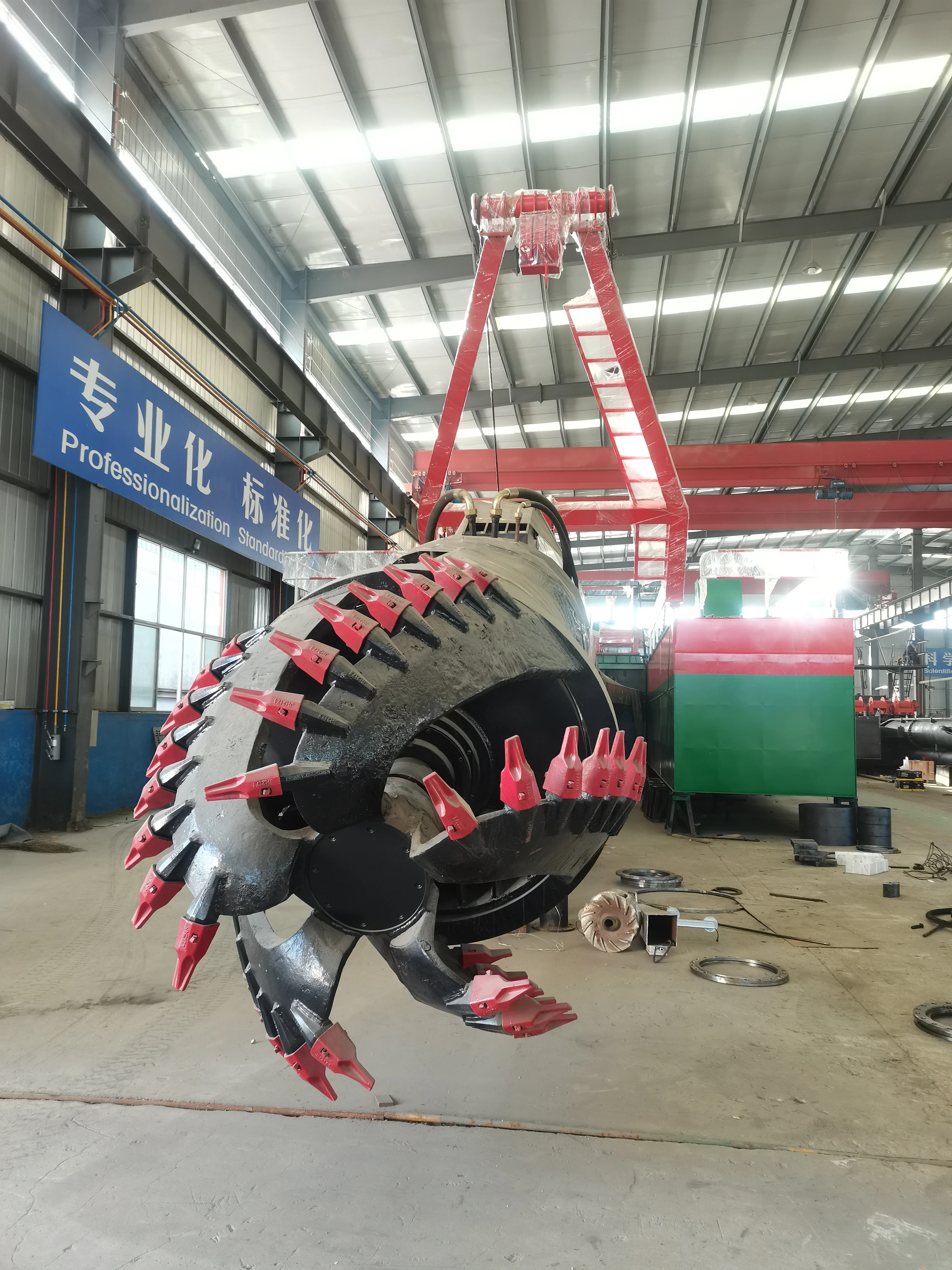 KEDA Auger hydraulic dredger cutter  head /claw drill dredger head /dredging cutter head