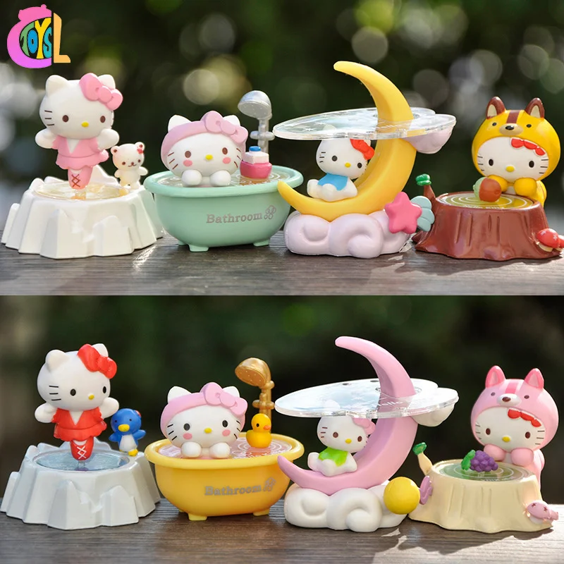 Wholesale Kitty Moon Bathtub Good Quality Mini Child Toys PVC Character Figurine Customized Cartoon Action Figure Blind Box