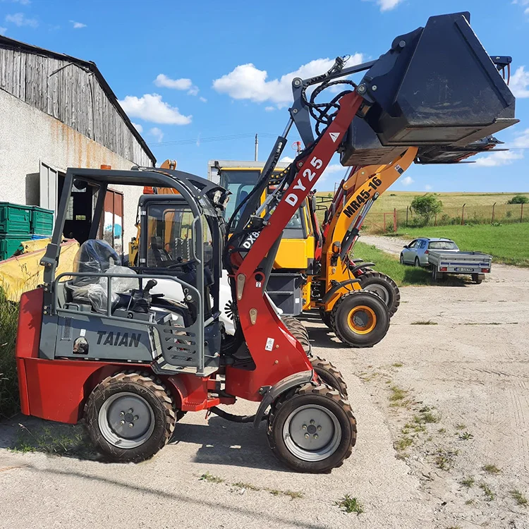 500kg Agricultural Loader DY25 Ce Certified Articulated Small Wheel Loader