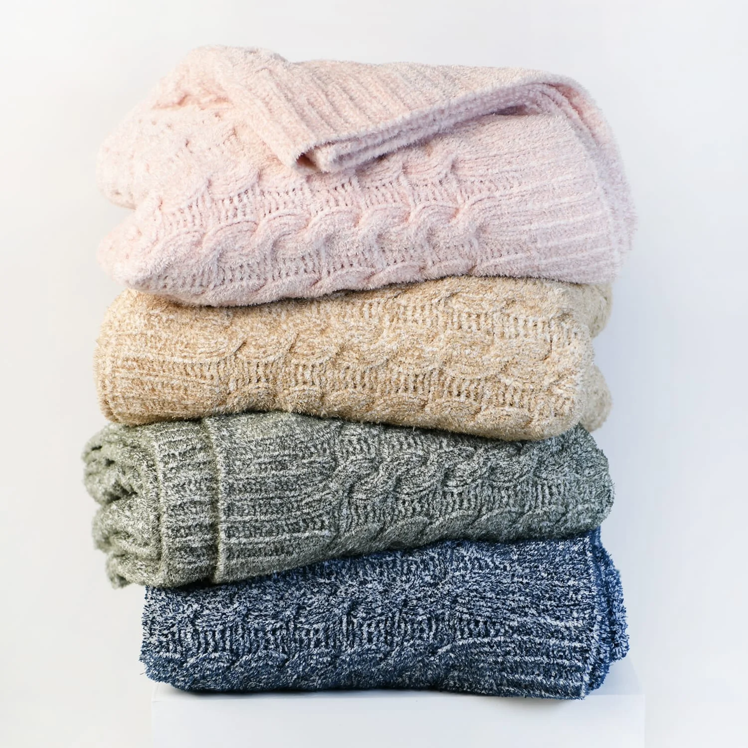 Cashmere Soft Chunky Warm Weighted Chenille Throw Blanket Classic cable braided for Home Textile Nordic Couch Sofa for winter