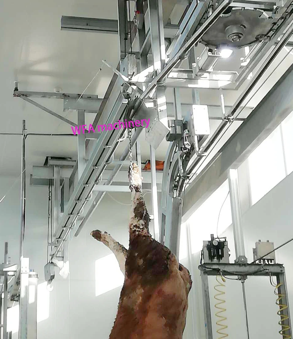 New Cattle Slaughtering Bleeding Hoist Of Cattle Slaughterhouse Design