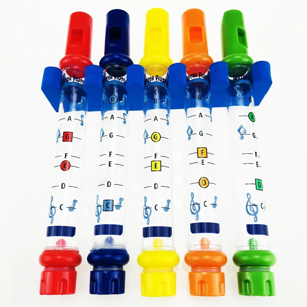 5Pcs/1 Water Flute Toy Kids Children Colorful Water Flutes Bath Tub Tunes Toys Fun Music Sounds Baby Shower Bath Toy