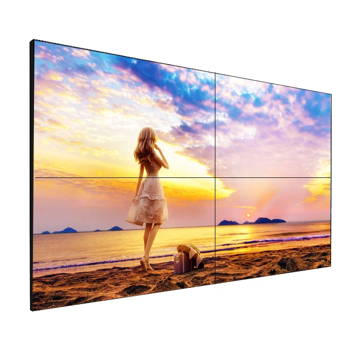 Гибкий 55 дюймов FHD 3 5 мм ободок 500 НИТ яркости напольная подставка ЖК видеостены с промышленная панель ЖК дисплея