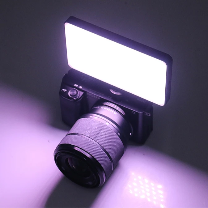 Портативная компактная карманная мини-видеокамера 8500K/2500K с регулируемой яркостью, светодиодная подсветка Rgb со встроенным блоком питания