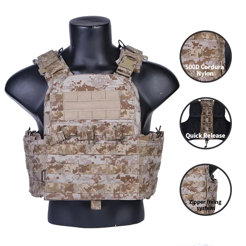 Нейлоновый Тактический армированный жилет Emersongear 500D Cordura уличный тренировочный в стиле CP