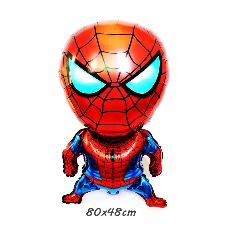 New Children Boys Toy Captain Spider Man Iron Steel Ant Man Robot Super Heroes Cartoon Character Movie Aluminum Foil Balloon