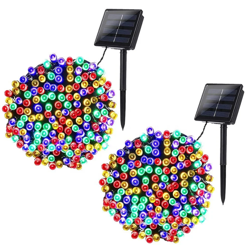 
Home Solar powered system Christmas decoration LED String lights 
