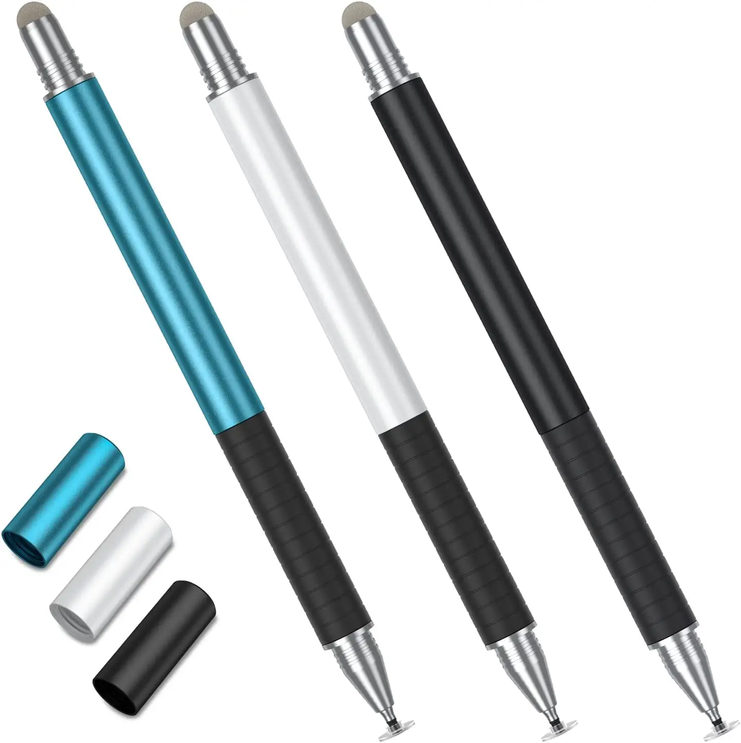 2 In 1 Capacitive Active Universal Tablet Smart Pressure Touch Stylus Pencil Pen For Ipad Apple Iphone Android Samsung Laptop