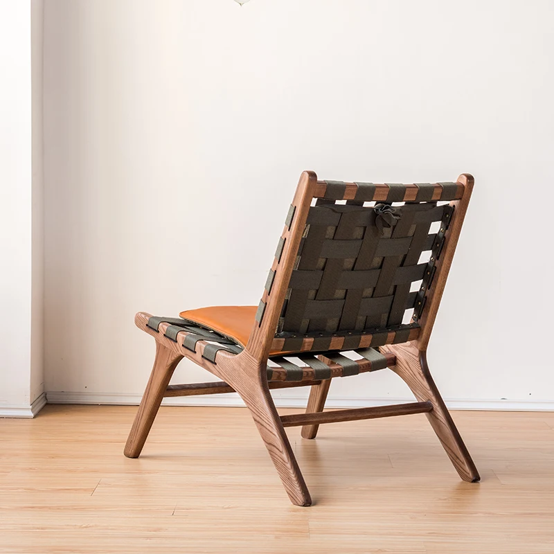 Современный скандинавский деревянный стул TPZ060 для отдыха, домашняя мебель из натуральной кожи, деревянные стулья для гостиной, оптом