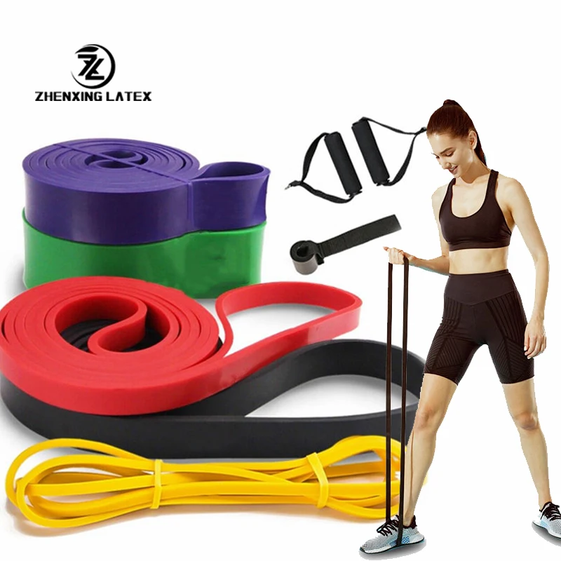 Dangyang Factory Custom logo resistance bands set Gym Elastic Pull up Bands Fitness Power Exercise pull up assist band