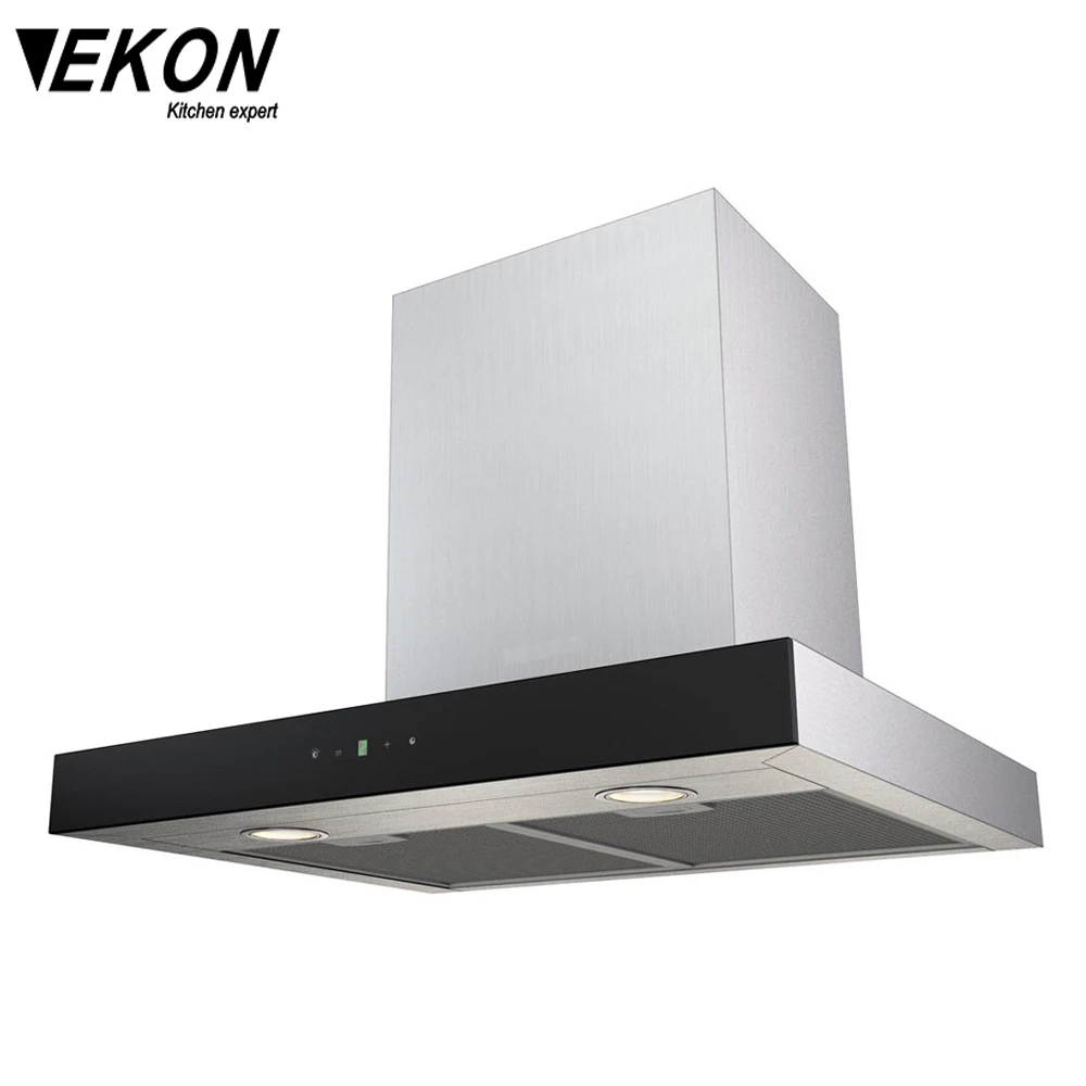 3 Speed Push Button T Type 600mm Kitchen Chimney Hood