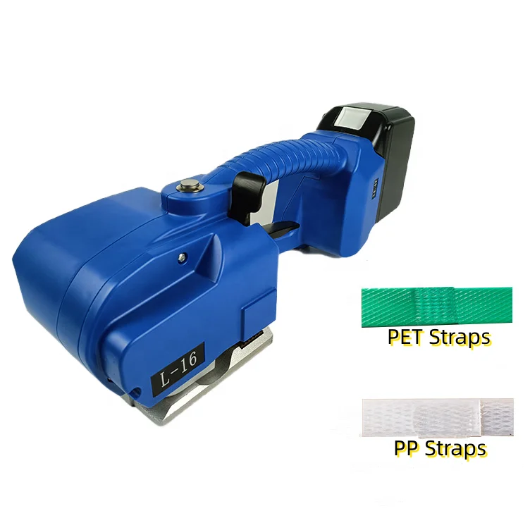 Hand electric strapping tool for plastic strap