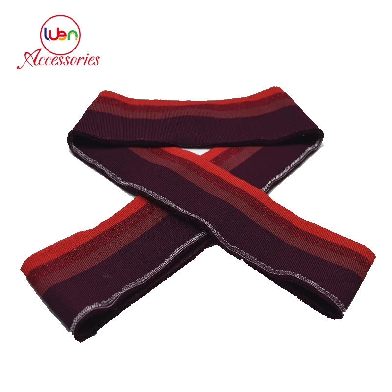 100% cotton flat knit collars cuff hem rib collar for hem