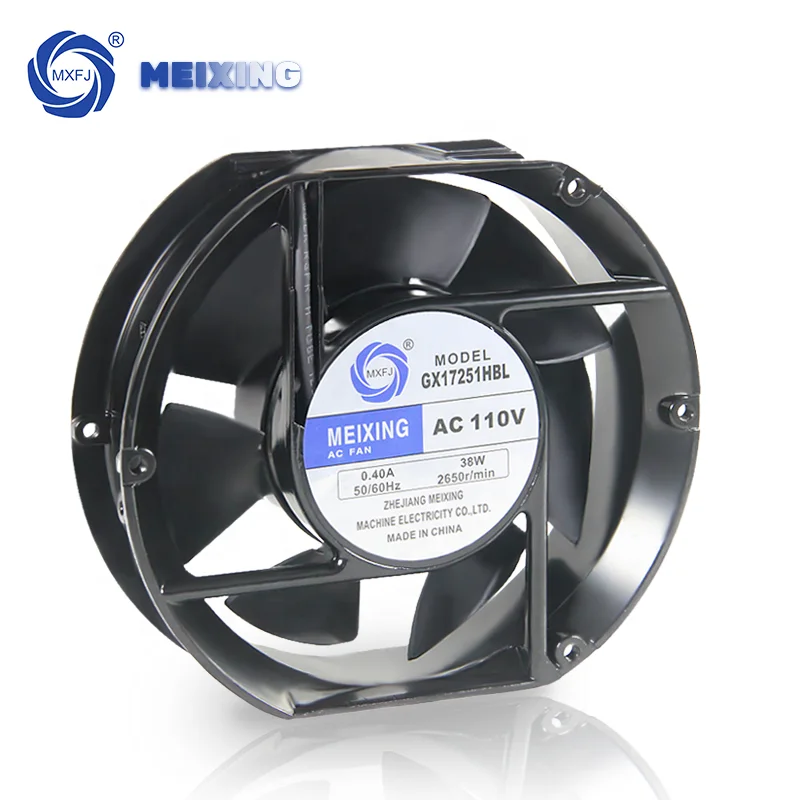 GX17251HBL 110VAC 2650RPM 172x150x51mm 38W Axial flow fan cooling fan  big air flow High quality pure copper wire fan
