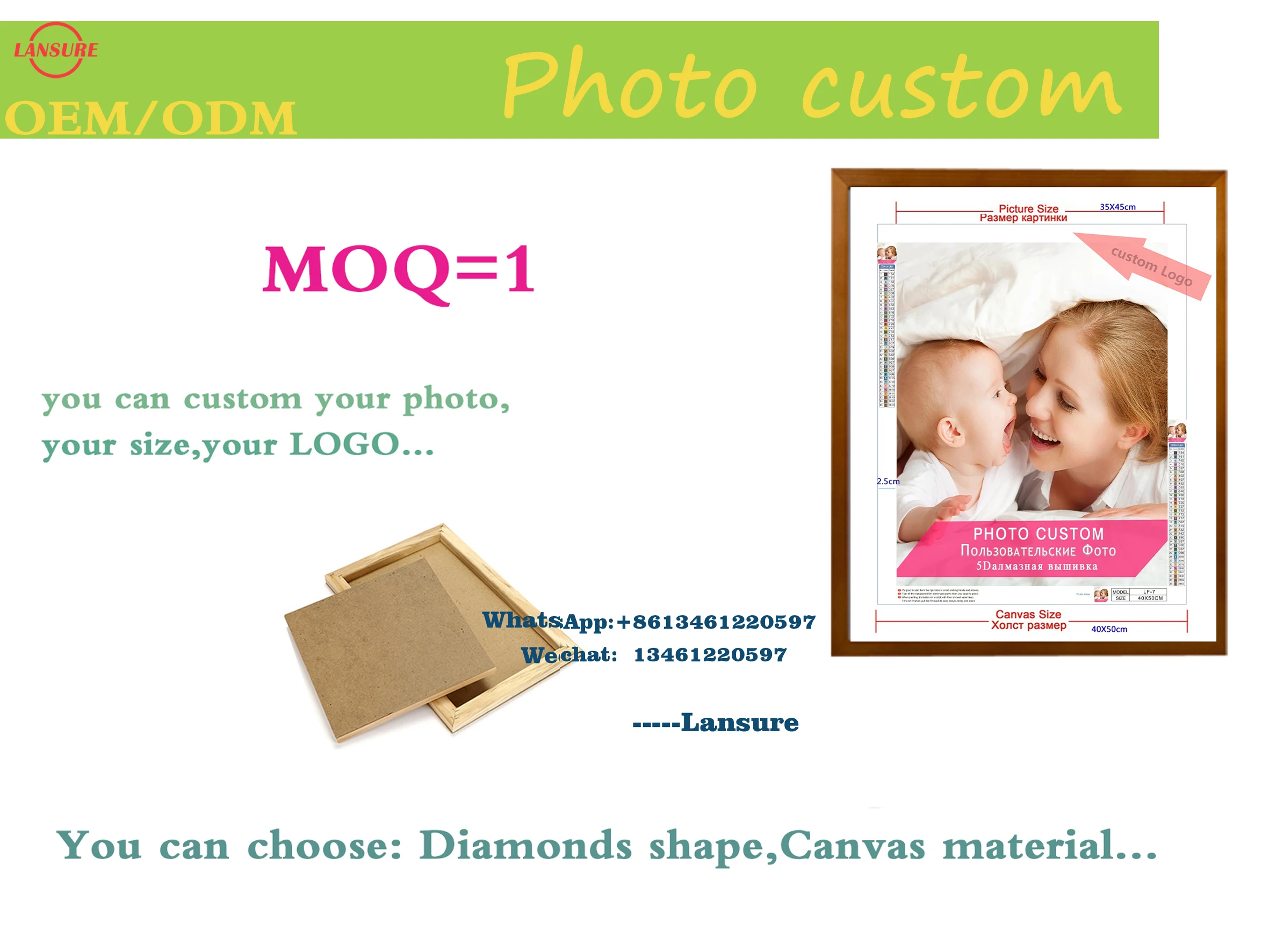 LS Factory custom manual refined short velvet canvas diamond painting kit seashore scenery painting home decor