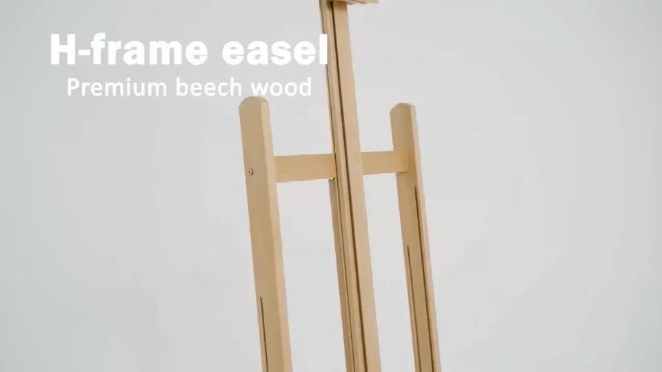 Bview Art 190cm Durable Wood Foldable Wooden Sketch Easel Artist Painter Stand Floor Drawing Display