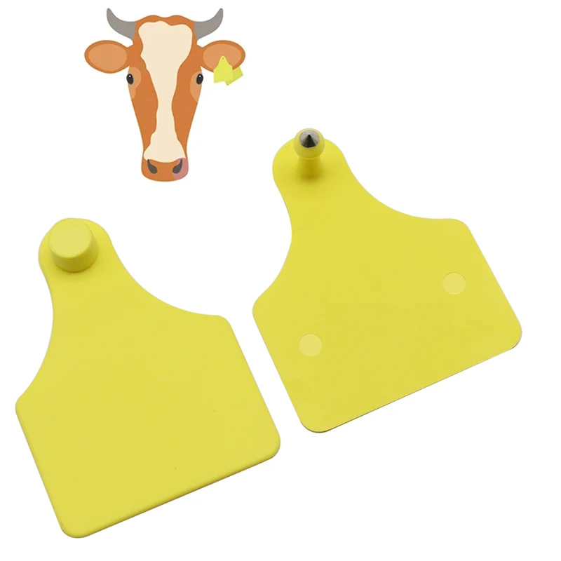 High quality laser printing farm animal equipment identification number big calf cow ear tag for bovine cattle cow sheep