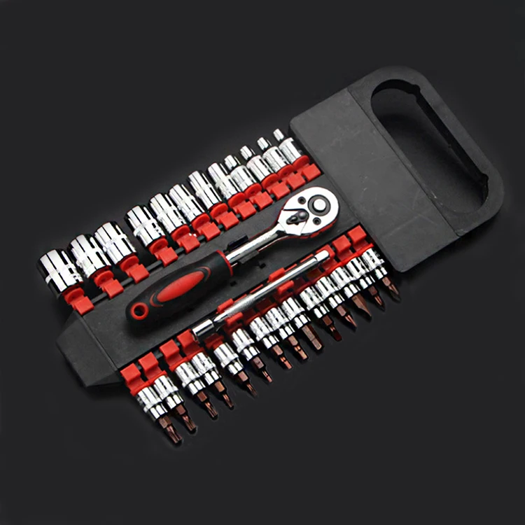 China  Supply Multifunctional Quick Release Adjustable Long Handle Rotating Ratchet Handle Wrench Set